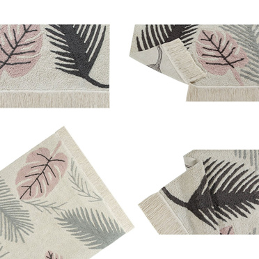 Lorena Canals® ręcznie tkany dywan ze 100% bawełny 140 x 200 cm | Tropical Pink