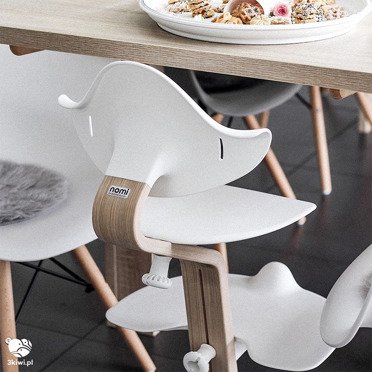 Nomi by Evomove® krzesełko ergonomiczne | Coffee + Oiled Oak 