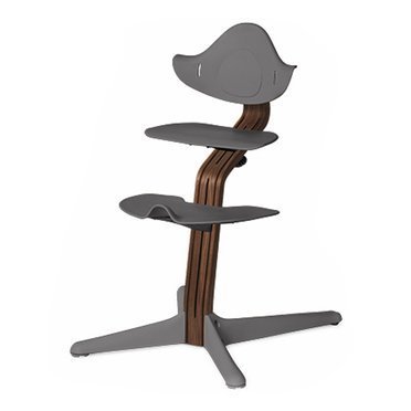 Nomi by Evomove® krzesełko ergonomiczne | Grey + Oiled Walnut