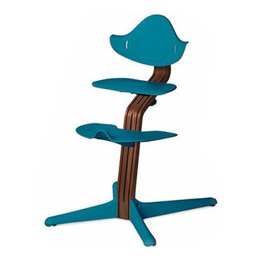 Nomi by Evomove® krzesełko ergonomiczne | Ocean + Oiled Walnut 