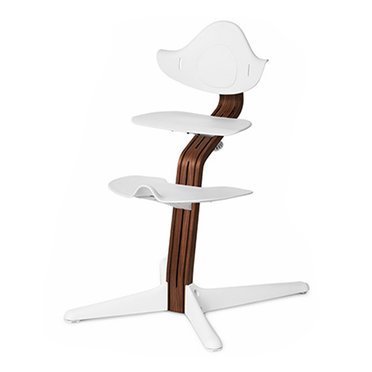Nomi by Evomove® krzesełko ergonomiczne | White + Oiled Walnut