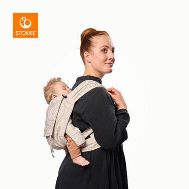 Stokke® Limas™ Carrier chusta–nosidełko ergonomiczne dla dziecka od 3 do 15 kg | Grey Melange