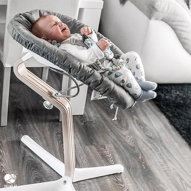 Stokke® Nomi® krzesełko ergonomiczne Oiled Oak + Navy