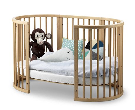 Stokke® Sleepi™ Bed łóżeczko owalne z materacem 127 x 74 cm | White
