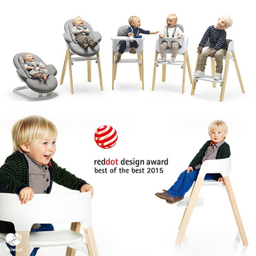 Stokke® Steps™ Zestaw 3w1, luksusowe krzesełko ergonomiczne + baby set + tacka | Black (model ekspozycyjny – salon Wrocław)
