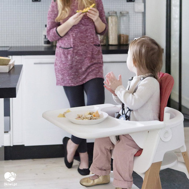 Stokke® Steps™ Zestaw 3w1, luksusowe krzesełko ergonomiczne + baby set + tacka | Black (model ekspozycyjny – salon Wrocław)