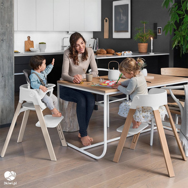 Stokke® Steps™ luksusowe krzesełko ergonomiczne | Black + Natural