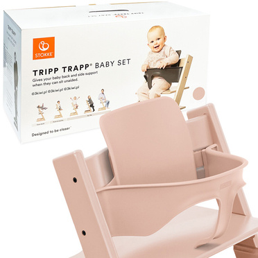 Stokke® Tripp Trapp® Baby Set zestaw niemowlęcy | Serene Pink