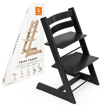 Stokke® Tripp Trapp® drewniane krzesełko dla dziecka | Black