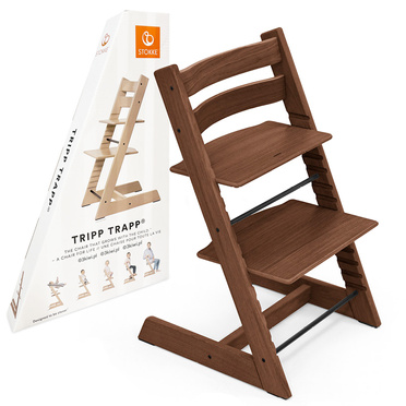 Stokke® Tripp Trapp® drewniane krzesełko dla dziecka | Exclusive Oak Brown (dąb)