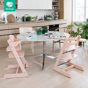Stokke® Tripp Trapp® drewniane krzesełko dla dziecka | Serene Pink