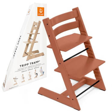 Stokke® Tripp Trapp® drewniane krzesełko dla dziecka | Terracotta 