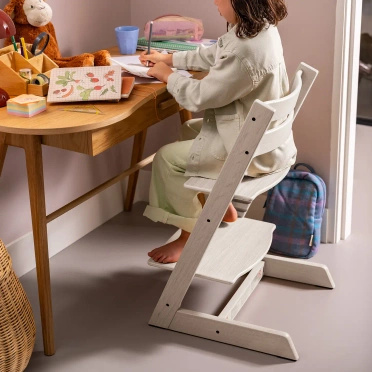 Stokke® Tripp Trapp® drewniane krzesełko dla dziecka | Whitewash