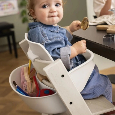 Stokke® Tripp Trapp® drewniane krzesełko dla dziecka | Whitewash