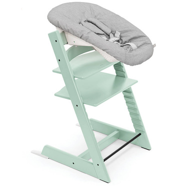 Stokke® Tripp Trapp® krzesełko + leżaczek niemowlęcy Newborn Set | Soft Mint