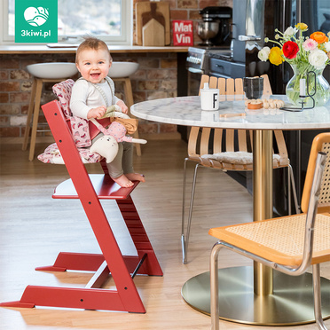 Stokke® Tripp Trapp® zestaw 2w1, krzesełko + baby set | Warm Red