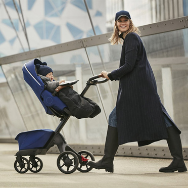 Stokke® Xplory® X zestaw 2w1, wysoki wózek głęboko-spacerowy | Royal Blue 