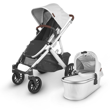 UPPAbaby | Vista V2 | Wózek Głęboko-Spacerowy | Zestaw 2w1 | Bryce (White Marl)