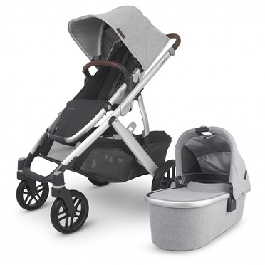 UPPAbaby | Vista V2 | Wózek Głęboko-Spacerowy | Zestaw 2w1 | Stella (Brushed Grey Melange)