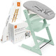 Stokke® Tripp Trapp® krzesełko + leżaczek niemowlęcy Newborn Set | Soft Mint