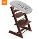 Stokke® Tripp Trapp® krzesełko + leżaczek niemowlęcy Newborn Set | Walnut Brown
