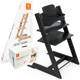 Stokke® Tripp Trapp® zestaw 2w1, krzesełko + baby set | Black