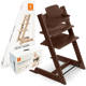 Stokke® Tripp Trapp® zestaw 2w1, krzesełko do karmienia + baby set | Walnut Brown